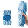 1pair 4D Massage Insole Imitation Pebbles Full Palm Sports Insole, Size: 36(Blue)