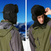 Orange Brown Fur Winter Outdoor Padded Adjustable Head Circumference Ski Hat Warm Ear Protected Cap Flight Hats
