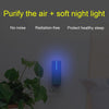 JHQ-12SS Negative Ion Air Purification UV Sterilizer with Night Light, Spec: US Plug(Black)
