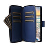 For Samsung Galaxy S23 5G Nine-card Slots Zipper Wallet Bag Leather Phone Case(Blue)