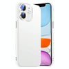 For iPhone 11 Nano Lens Cover Liquid Silicone Phone Case(White)