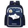 Kindergarten Burden-reducing Schoolbag Children Cute Cartoon Backpack(Navy Blue)