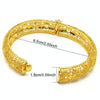 B-52 24K Gold Plated Bracelets Women Wedding Sand Gold Bracelet