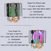 EVESKY 600 Desktop Computer 4 Copper Tube Mute CPU Cooling Fan, Color: Single Fan Without Light