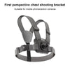 6 in 1 360 Phone Clamp Adjustable Body Mount Belt Chest Strap with Mount & Screw(Grey)