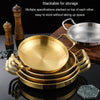 Thickened Stainless Steel Double Ears Pan Seafood Rice Pan Fried Chicken Tray, Size: 26cm Golden