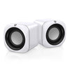 A1 Upgraded Version USB Wire-controlled 4D Stereo Sound Mini Wired Speaker, Cable Length: 1.3m(White)