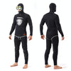 SLINX 1301 2 in 1 5mm Neoprene Super Elastic Wear-resistant Warm Long-sleeved Split Wetsuit Set for Men, with Hood, Size: S