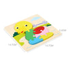 4 PCS / Sets Of Children Early Education Three-Dimensional Wooden Animal Puzzle Toys(Panda + Bear + Rocket + Ship)
