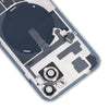 iPhone 15 Plus Blue Glass Back Cover with Wireless Charging