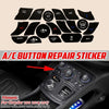 For Chrysler 200 2014-2017 Air Conditioning Button Repair Sticker