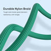 ENKAY PD60W Type-C to Type-C / 8 Pin / Micro USB Magnetic 540 Degrees Rotating Fast Charging Cable, Length:1m(Green)