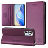 For Samsung Galaxy A72 4G / 5G RC01 Dual-Folded Magnetic Suction RFID Leather Phone Case(Violet)