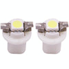 2 PCS B8.5 White Light 0.2W 12LM 1 LED SMD 5050 LED Instrument Light Bulb Dashboard Light for Vehicles, DC 12V(White)
