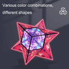 3D Variety Geometry Alien Magic Cube Magnetic Logic Thinking Children Educational Toys(Flame Red)