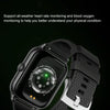 F12 2.02 inch Curved Screen Smart Watch Supports Voice Call/Blood Sugar Detection(Silver + Black)