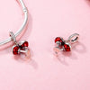 S925 Sterling Silver Personalized Red Wine Glass Beaded DIY Loose Beads Bracelet Accessories