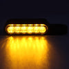 2 PCS Motorcycle Handle Turn Light Metal LED Indicator Light(Silver)