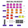 ZH-979A2 FB1904 1 In 1 Out 12 Ways Positive Negative Fuse Box with 24 Fuses for Auto Car Truck Boat