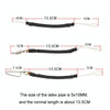 Spear Fork Force Release Shockproof Latex Tube Buffer, Style: Triangular Pin Rope