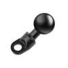 25mm Ball Head Motorcycle Rearview Mirror Screw Hole Fixed Mount Holder for GoPro, Insta360, DJI and Other Action Cameras(Black)