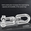 M10 OX Type  304 Stainless Steel 360 Degree Rotating 8-Shaped Chain Snap Ring Connecting Hook Swivel