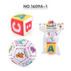 1808B-1 Children Soft Leather Ball Cartoon Pattern Solid Cotton-Filled Sponge Ball