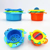 6 in 1 Baby Bath Toys Folding Music Cup Water Spray Beach Toys(Color Random Delivery)