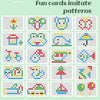 Kids Magnetic Drawing Board Big Chess Children Creative Toys, Spec: 52 Beads Dinosaur Green