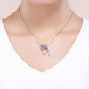 S925 Sterling Silver Accessories Charm Heart Key Safety Chain