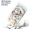 For Alcatel 1SE (2020) Coloured Drawing Cross Texture Horizontal Flip PU Leather Case with Holder & Card Slots & Wallet & Lanyard(Big Cat Holding Kitten)
