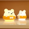 Bear Remote Control Night Light Bedside Eye Protection Wall Lamp with 3 Light Modes, Style:CN Plug