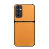 For Samsung Galaxy A54 5G Litchi Leather Magnetic Full Coverage Shockproof Phone Case(Yellow)