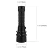 PULUZ 1000LM Aluminum Alloy 50m Depth Diving LED Flashlight Cold White Light Torch Light