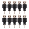 10 PCS 3.0 x 1.1mm Male to USB 2.0 Male DC Power Plug Connector