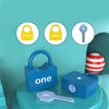 10 PCS Children Alphanumeric and Number Matching Lock Early Educational Toys, Random Style Delivery