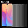 For Xiaomi Redmi 8A 10 PCS Half-screen Transparent Tempered Glass Film