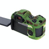 For Canon EOS R6 Litchi Texure Soft Silicone Case(Camouflage)