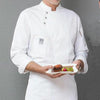 Men and Women Hotel Canteen Cake Baker Kitchen Long Sleeve Work Clothes, Size:XL(White)