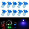 10 PCS 2W T3 Wedge Instrument Panel LED Light Dashboard Gauge Cluster Indicator Lamp Bulb(Blue Light)