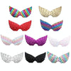 3 PCS Children Prom Dress Up Wings Elf Colorful Wings Party Costume Props(Deep Purple)
