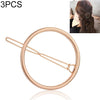 3 PCS New Hairpins Triangle Moon Hair Pin Jewelry Clover Round Hair Clip For Women Barrettes Head Accessories Bijoux De Tete