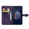 For  Asus Zenfone 8 Flip Mandala Embossing Pattern Horizontal Flip Leather Case with Holder & Card Slots & Wallet & Lanyard(Purple)