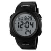 SKMEI 1068 Men Waterproof Outdoor Sports Digital Watch Student Fashion Watch(Black)