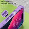 For iPhone 13 MagSafe Frosted Translucent TPU + PC Full Coverage Phone Case(Dark Purple)