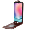For Samsung Galaxy A16 5G R64 Texture Vertical Flip Leather Phone Case(Brown)