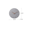 Round Silent Clock Walnut Wall Clock