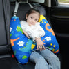 55x66cm Children Car Seat Belt Prevent Neck Strangulation Sleeping Pillow(Fina Dinosaur Pink)