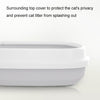 Small Blue Covered Cat Litter Box with Scoop - 40cm