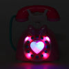 Child Simulation Retro Telephone Light Music Cartoon Early Education Puzzle Musical  Toys(Pink)